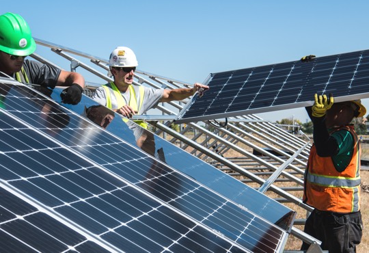cantiere impianto fotovoltaico