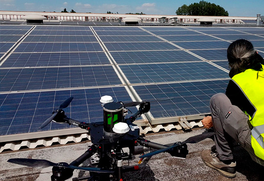 diagnosi fotovoltaico drone